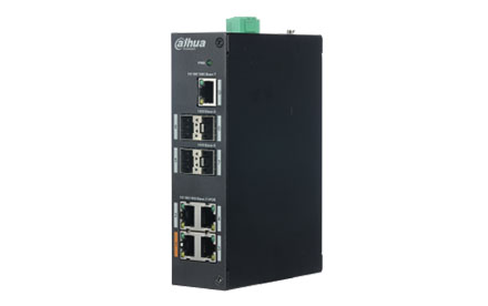 Switch Gigabit de 9 puertos con PoE de 4 puertos - DH-PFS3409-4GT-96